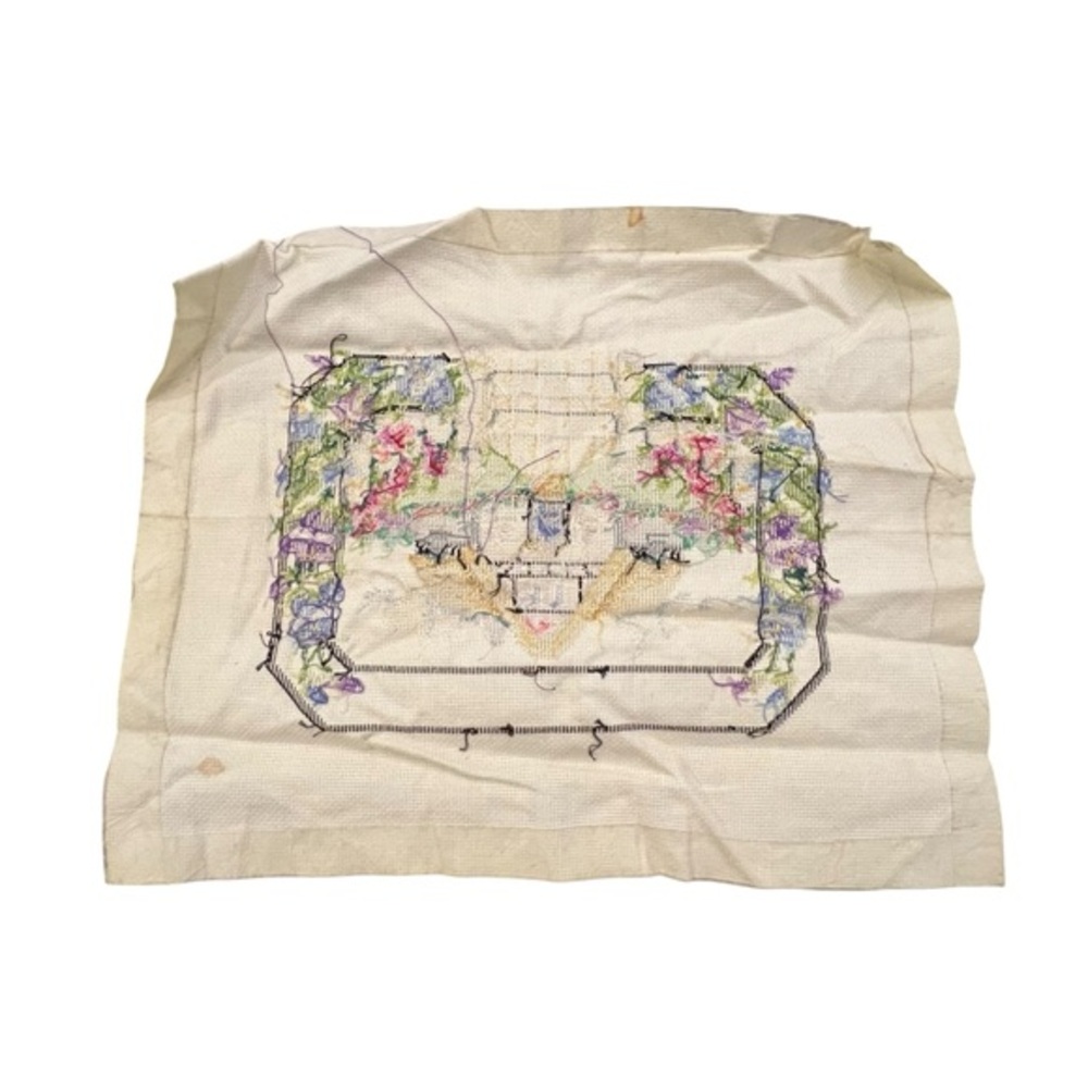 Bucilla Cross Stitch Kit Partially Stitched‎ "Our Little House" 40518 14”X11” - Picture 12 of 13